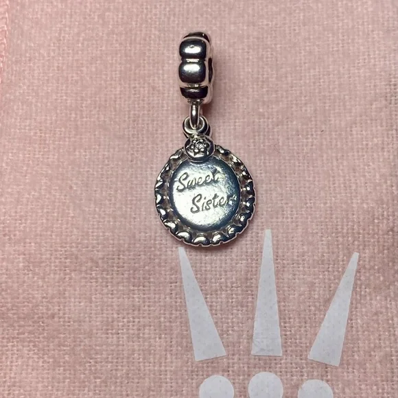 Pandora “Sweet Sister” Dangle Charm – Retired - Picture 2 of 4